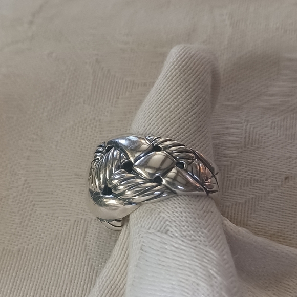 David Yurman Belmont Curb Chain Ring, SS, Size 6 - Picture 7 of 15
